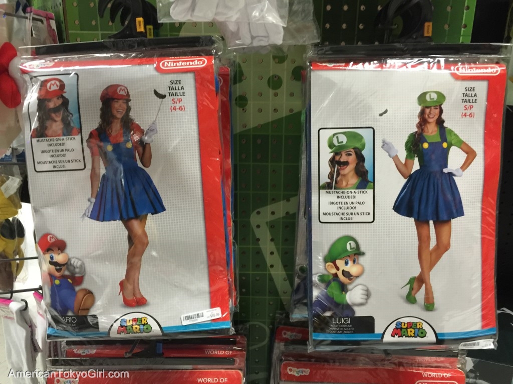ハロウィングッズ-マリオとルイージの女性用コスチューム