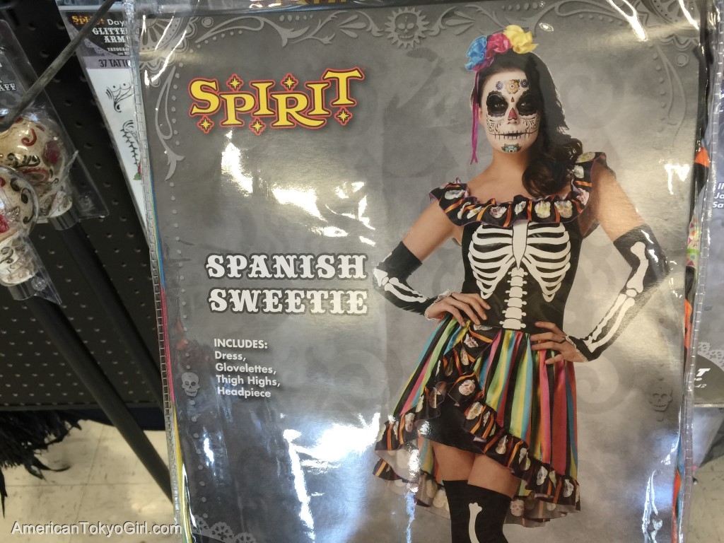 ハロウィングッズ-dayofthedeadの女性コスチューム