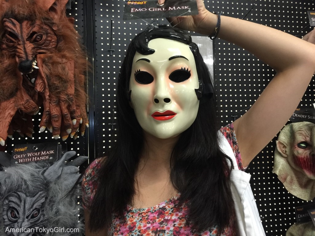 ハロウィングッズ-怖い女のお面