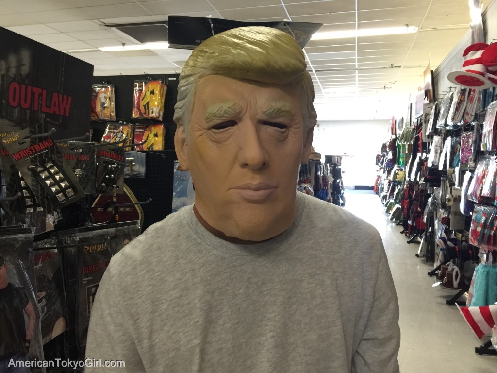 ハロウィングッズ-アメリカ大統領候補トランプ氏のマスク