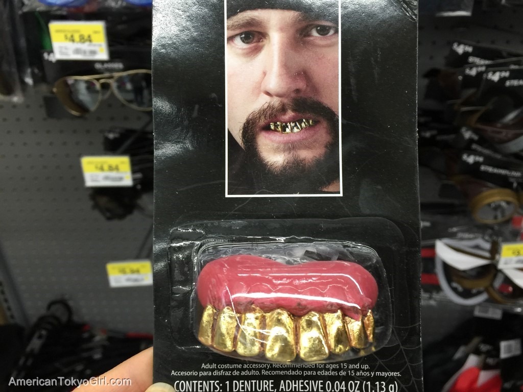 halloween-walmart-ハロウィン仮装-ゴールドの歯