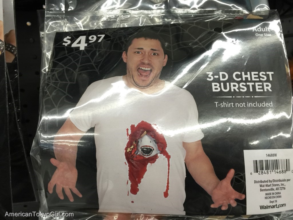 halloween-walmart-ハロウィン仮装-さめＴシャツ