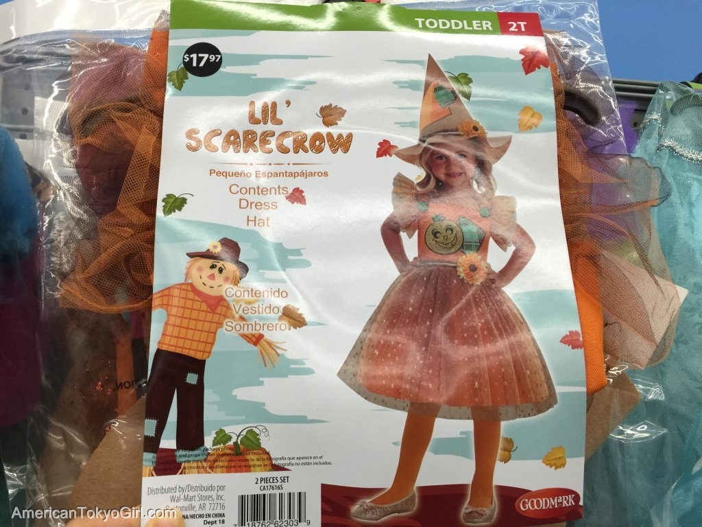 halloween-walmart-ハロウィンキッズ用コスチューム-案山子ガール