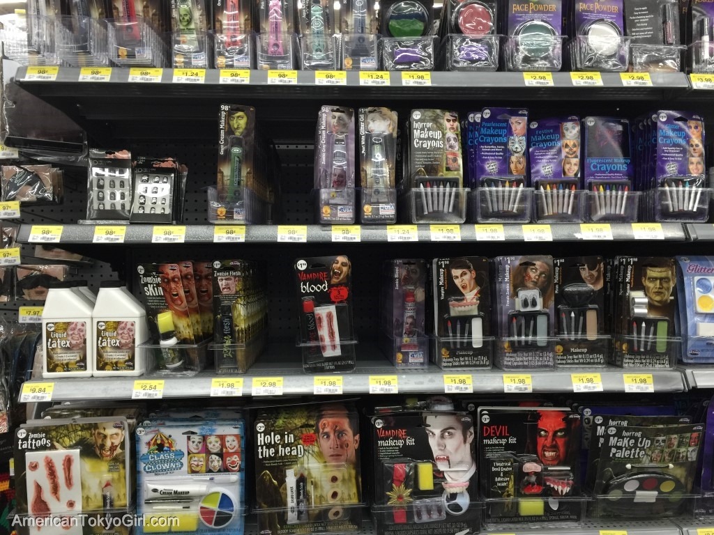 halloween-walmart-ハロウィン用メイクアップ道具