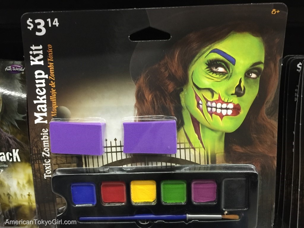 halloween-walmart-ハロウィン用メイクアップ魔女ゾンビ