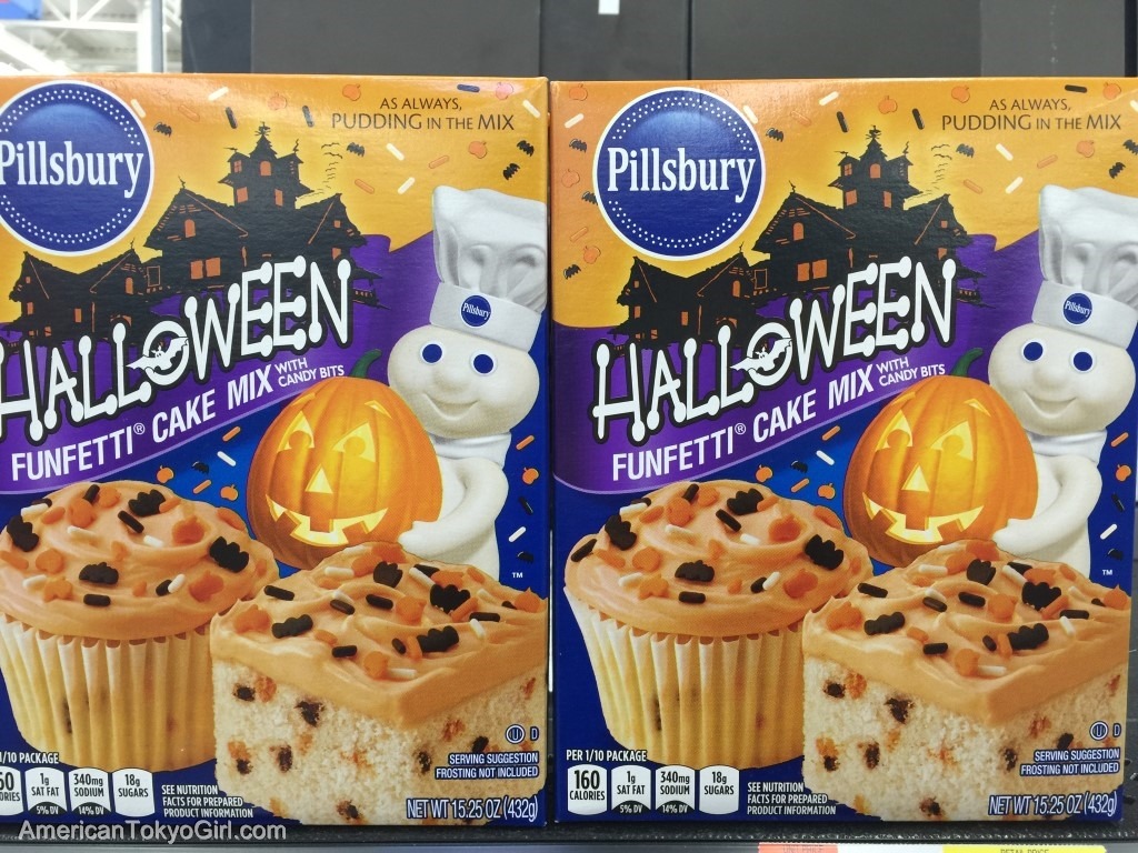 ハロウィンシティ-お菓子-Pillsbury cupcake mix 