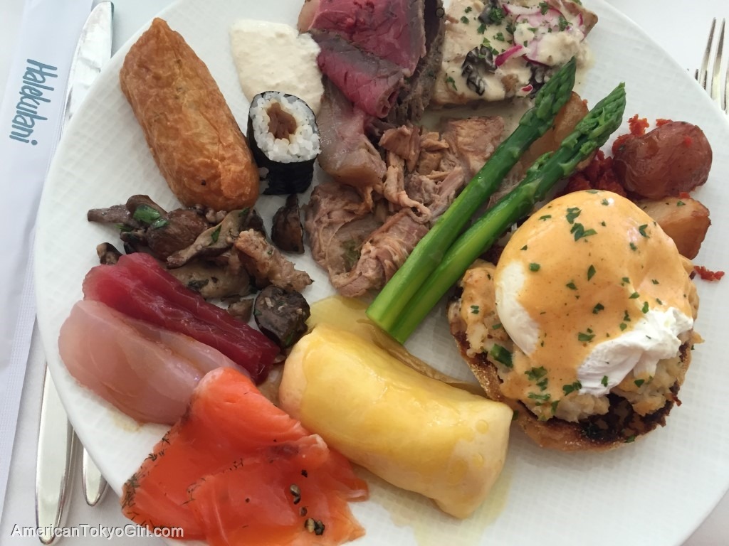 ハワイランチおすすめワイキキ-ハワイロコ人気店-ハレクラニビュッフェ