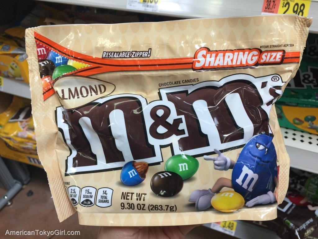 エムアンドエムズチョコアーモンド-アメリカお土産-m&ms-almond