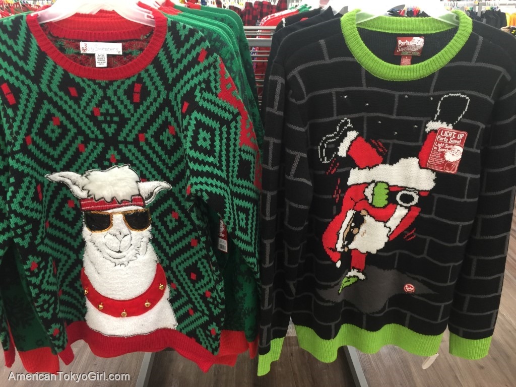 アグリーセーター-クリスマスの定番-ラマ-サンタクロース