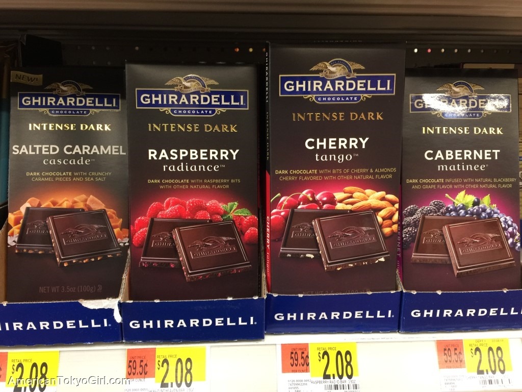 ギラデリチョコ-ghirardelli-アメリカ値段-板チョコ-ラズベリー