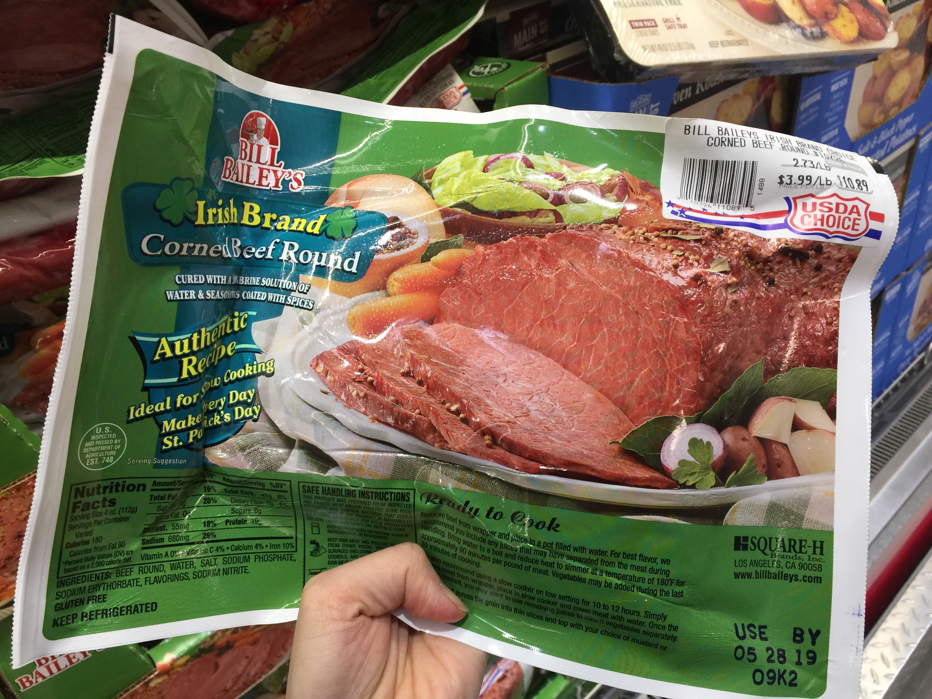 ラスベガスコストコ-冷凍コストコ肉-コーンビーフ塊肉