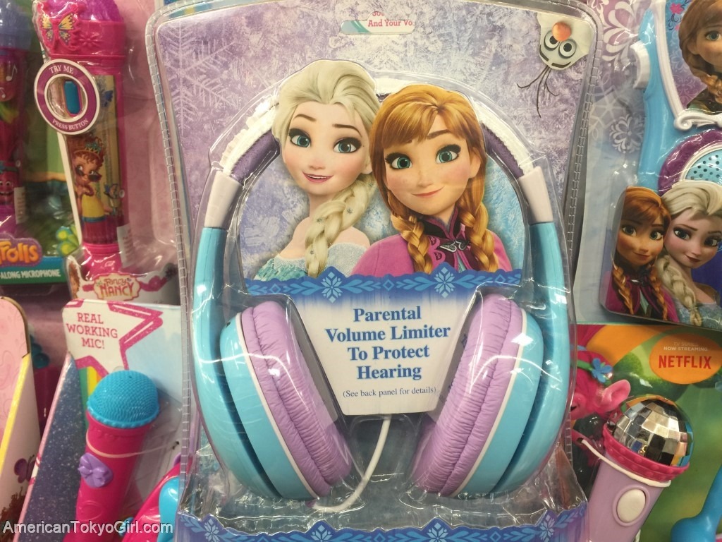 ディズニーグッズ-レア-アメリカ土産-ヘッドフォン-アナと雪の女王-エルサ-アナ