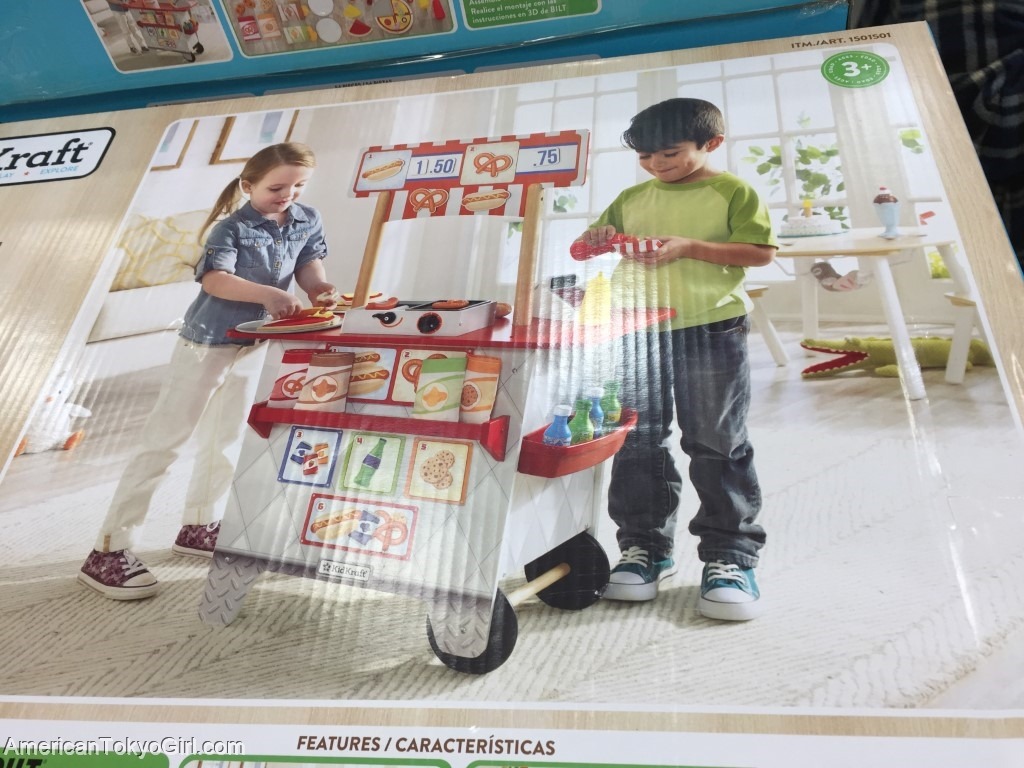 コストコおもちゃ-キッチン-ホットドックスタンド-スナックスタンド-キッドクラフト-costco-toys-kidkraft-snackstand