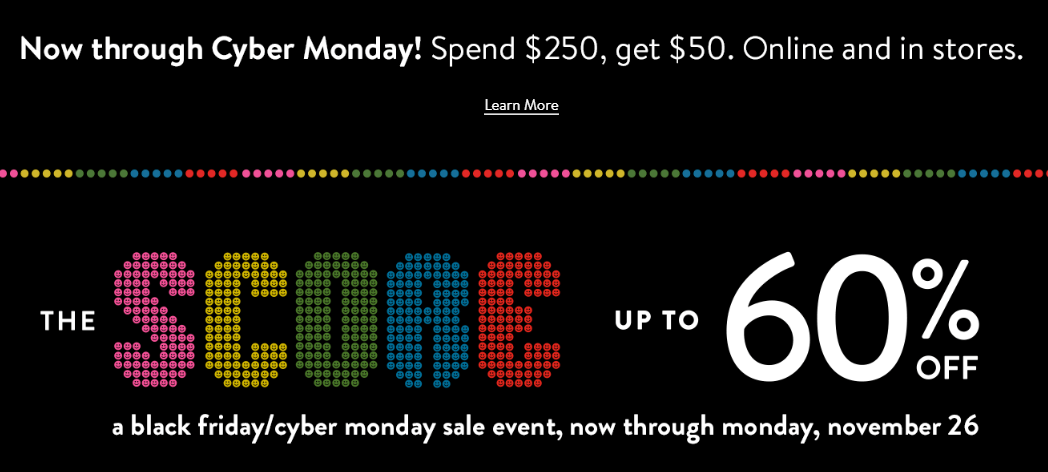 サイバーマンデー-セール-ノードストローム-nordstrom